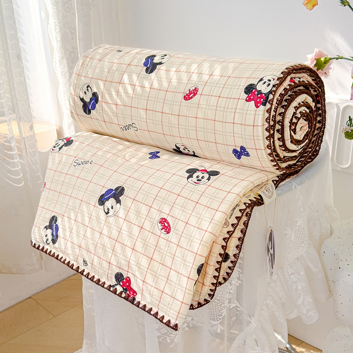 91家纺网 家纺一手货源 找家纺 （总）星巴k家纺 2025新款贝壳绣三角针花边工艺款贝壳边夏被夏凉被空调被四件套【可提供买家秀】