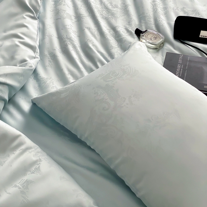 91家纺网 家纺一手货源 找家纺 （总）馨蕊2025新款天丝棉青黛四件套