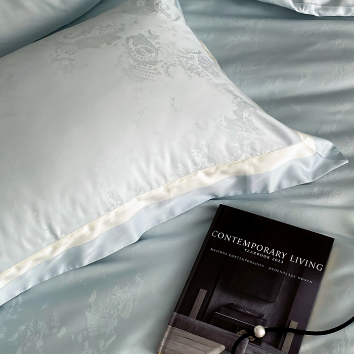 91家纺网 家纺一手货源 找家纺 （总）馨蕊2025新款天丝棉青黛四件套