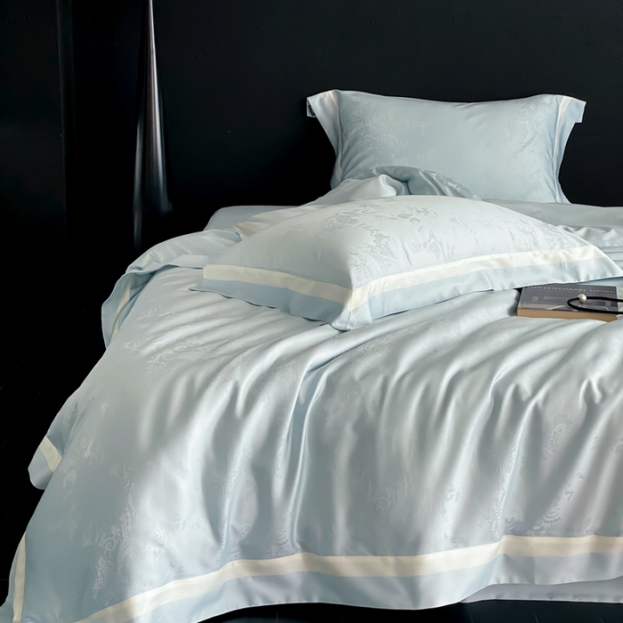 91家纺网 家纺一手货源 找家纺 （总）馨蕊2025新款天丝棉青黛四件套