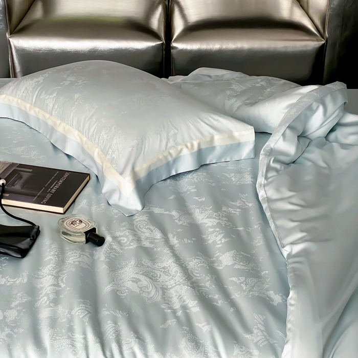 91家纺网 家纺一手货源 找家纺 （总）馨蕊2025新款天丝棉青黛四件套