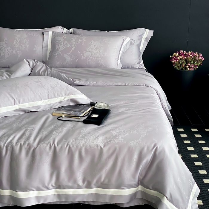 馨蕊2025新款天丝棉青黛四件套 青黛-高级灰