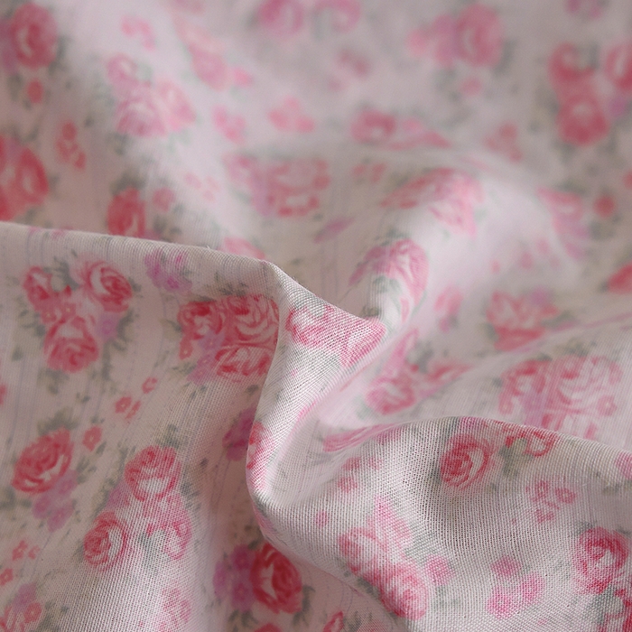 91家纺网 家纺一手货源 找家纺 安莱生活 2025新款全棉纯棉双层纱复古花边款四件套 初晴