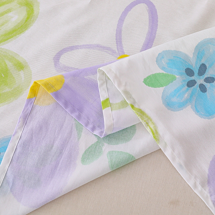 91家纺网 家纺一手货源 找家纺 宇彬家纺 2025直播新款13070全棉纯棉印花双人单床单枕套三件套喷气小清新简约学生被单 浔彩