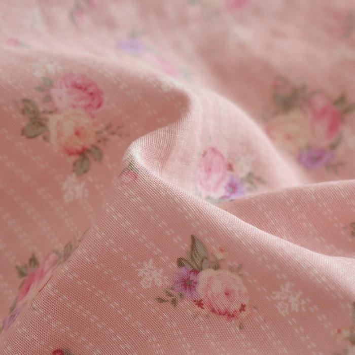 91家纺网 家纺一手货源 找家纺 安莱生活 2025新款全棉纯棉双层纱复古花边款四件套 罗蔓