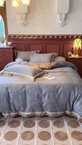 91家纺网 家纺一手货源 找家纺 （总）由丽家纺 2025新款5月数码印花四件套