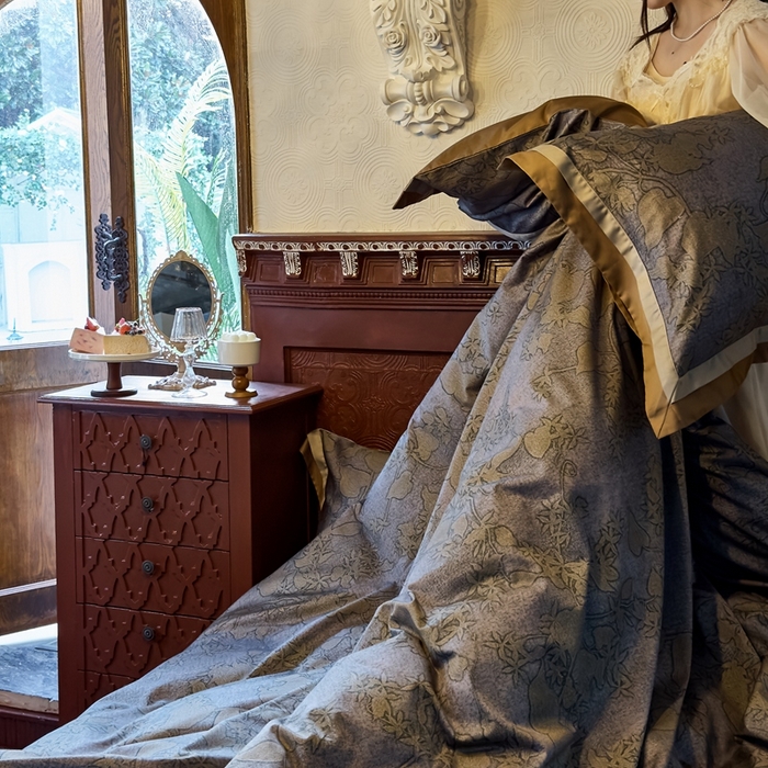 91家纺网 家纺一手货源 找家纺 （总）由丽家纺 2025新款5月数码印花四件套