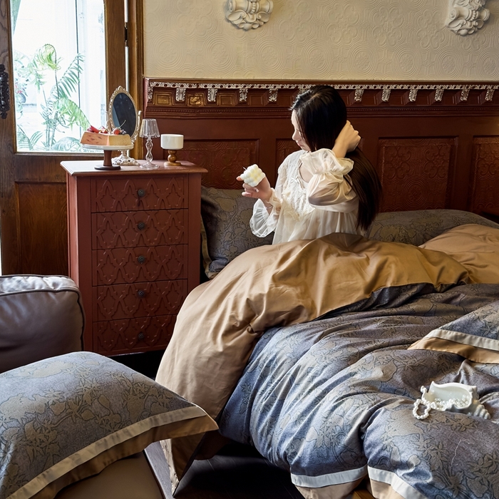 91家纺网 家纺一手货源 找家纺 （总）由丽家纺 2025新款5月数码印花四件套