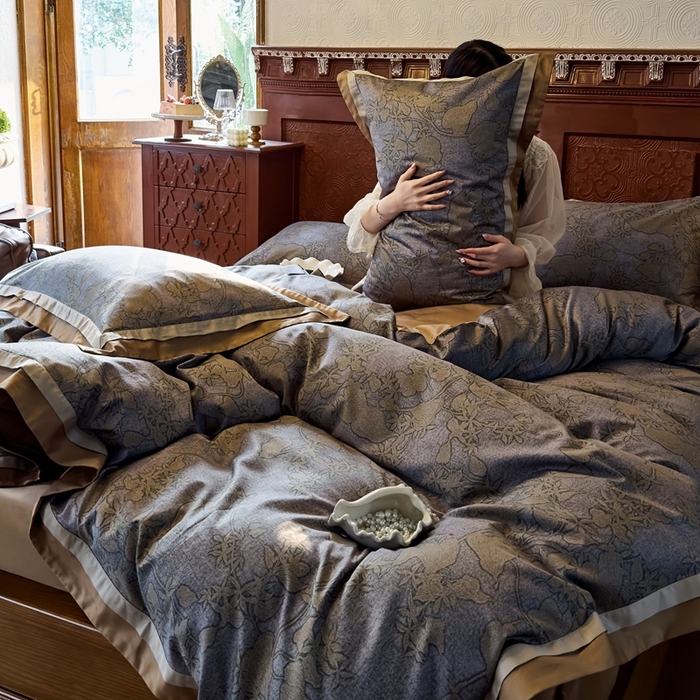 91家纺网 家纺一手货源 找家纺 （总）由丽家纺 2025新款5月数码印花四件套