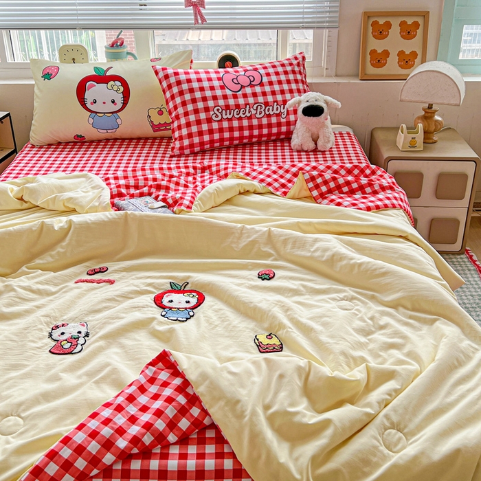 91家纺网 家纺一手货源 找家纺 （总）一霖家纺 2025新款高克重云朵毛巾绣夏被