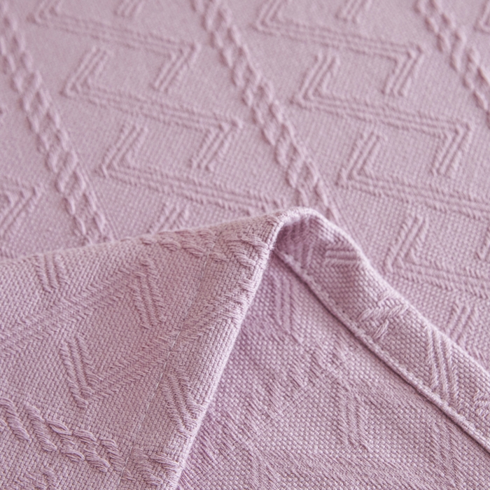 91家纺网 家纺一手货源 找家纺 悦然毛巾被 2025新款棉缇锦梦全棉夏用毛巾被盖毯 棉缇锦梦浅紫