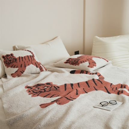 91家纺网 家纺一手货源 找家纺 （总）暖绵绵2025新款半边绒涤纶混纺毯子抱枕套