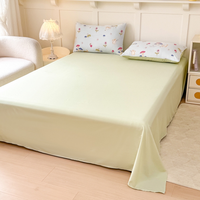 91家纺网 家纺一手货源 找家纺 仁凯家纺 2025新款A类针织棉双层纱100%新疆棉花花边夏凉被（包检测）（提供买家秀） 蘑菇森林