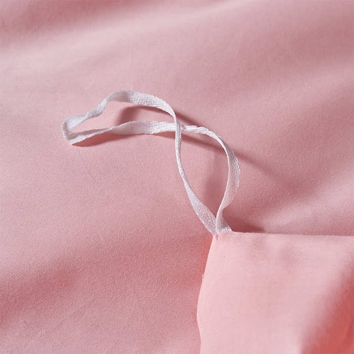 91家纺网 家纺一手货源 找家纺 洽想家 2025新款全棉刺绣粉玉色婚庆四件套多件套（控价销售最低不低于288元） 相亲相爱（玉粉）