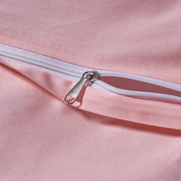 91家纺网 家纺一手货源 找家纺 洽想家 2025新款全棉刺绣粉玉色婚庆四件套多件套（控价销售最低不低于288元） 相亲相爱（玉粉）