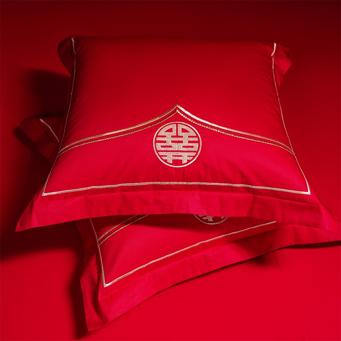 91家纺网 家纺一手货源 找家纺 洽想家 2025新款全棉刺绣婚庆四件套多件套（控价销售最低不低于288元） 满园春色