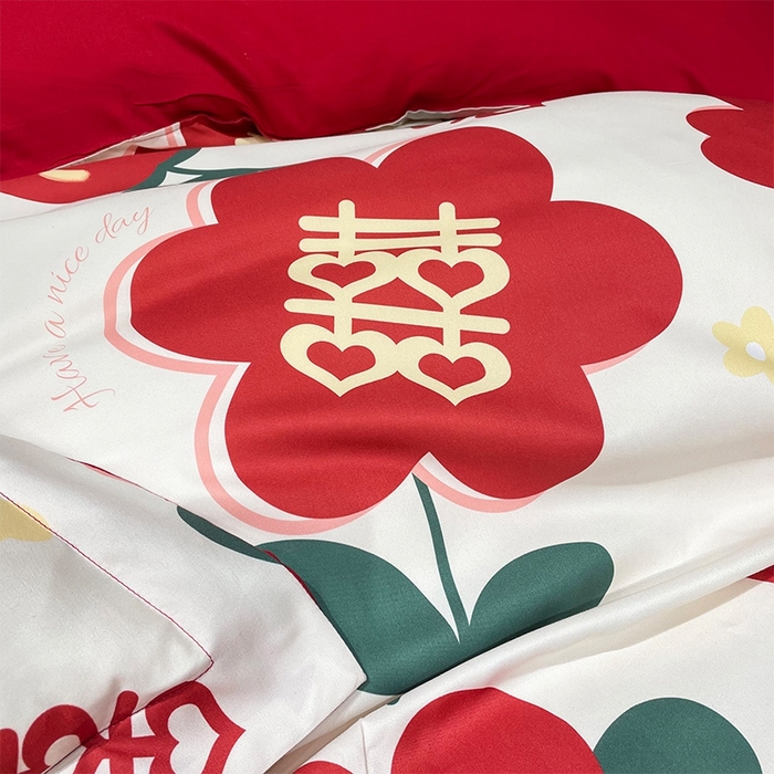 91家纺网 家纺一手货源 找家纺 （总）洽想家 2025新款磨毛婚庆四件套多件套