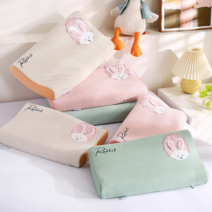 贤内助家纺 2025新款全棉纯棉兔兔枕头枕头枕芯护肩枕保健枕 组合图仅供参考 宽27x长44x高5cm /只