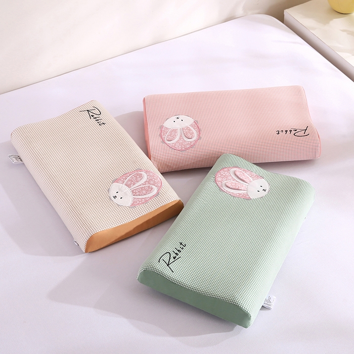 91家纺网 家纺一手货源 找家纺 贤内助家纺 2025新款全棉纯棉兔兔枕头枕头枕芯护肩枕保健枕 组合图仅供参考 宽27x长44x高5cm /只