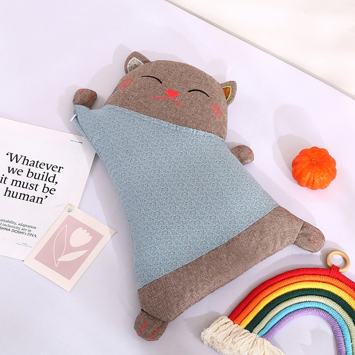 91家纺网 家纺一手货源 找家纺 （总）贤内助家纺 2025新款全棉纯棉招财猫荞麦枕枕头枕芯护肩枕保健枕