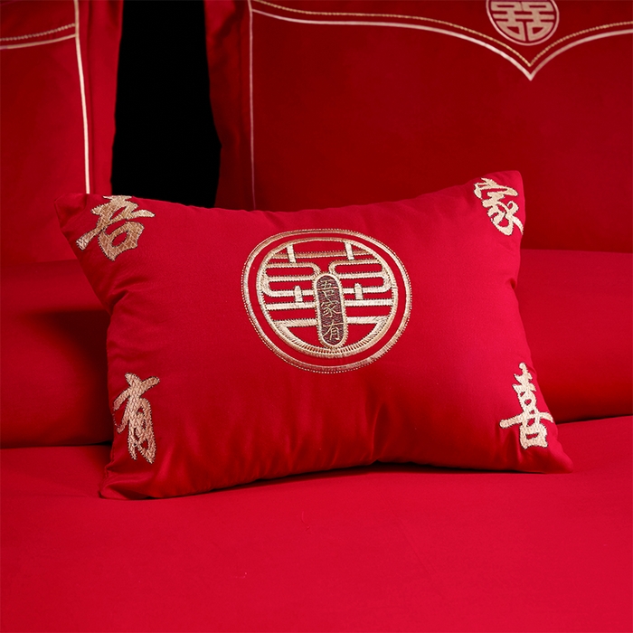 91家纺网 家纺一手货源 找家纺 洽想家 2025新款磨毛婚庆四件套多件套 喜结连理