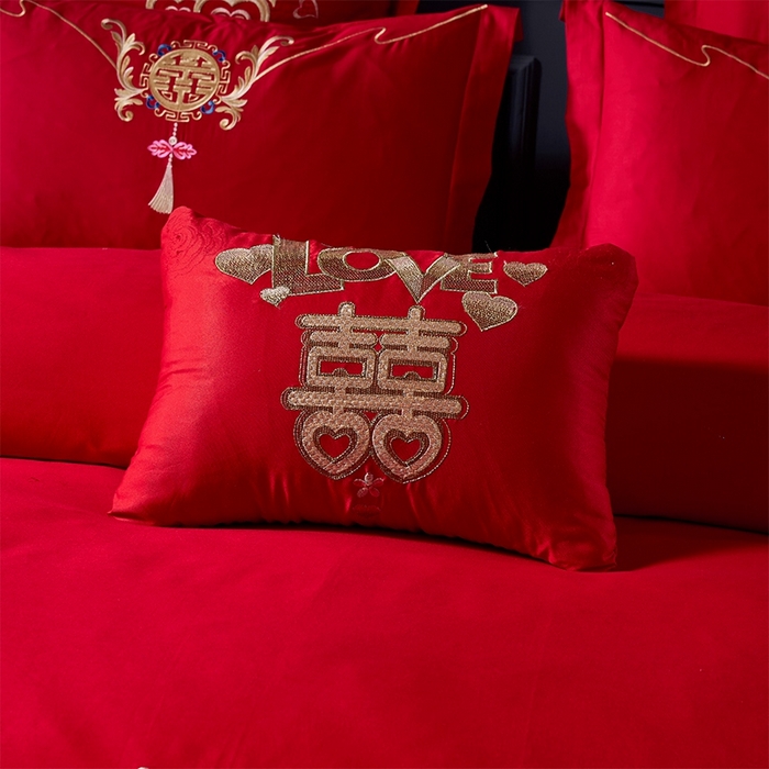 91家纺网 家纺一手货源 找家纺 洽想家 2025新款磨毛婚庆四件套多件套 缘定三生