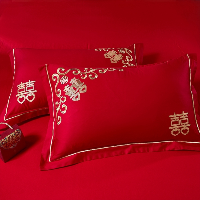 91家纺网 家纺一手货源 找家纺 洽想家 2025新款磨毛婚庆四件套多件套 满心欢喜