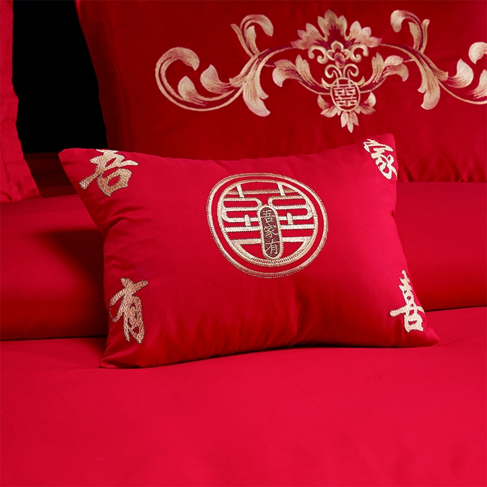 91家纺网 家纺一手货源 找家纺 洽想家 2025新款磨毛婚庆四件套多件套 龙飞凤舞