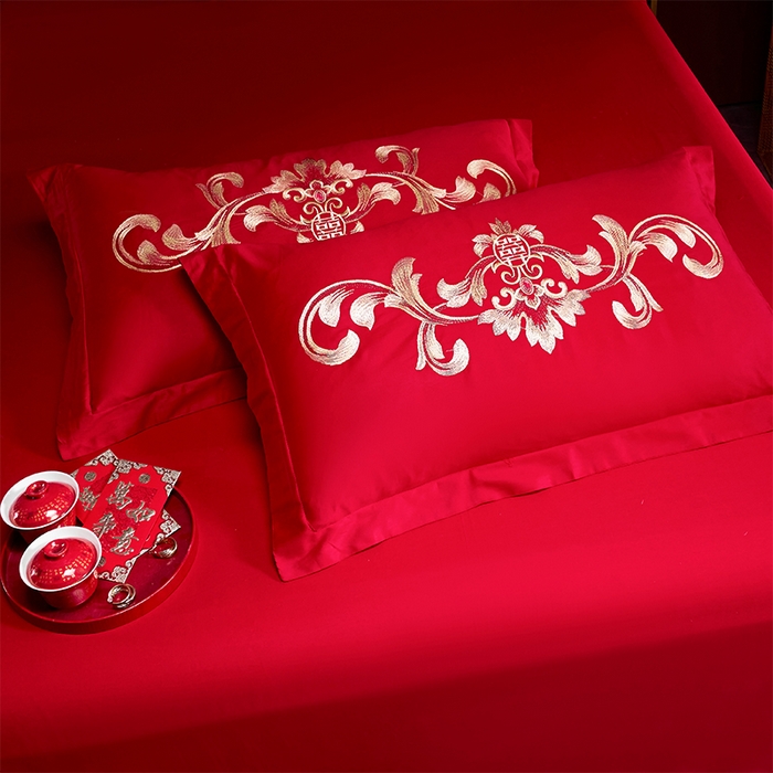 91家纺网 家纺一手货源 找家纺 洽想家 2025新款磨毛婚庆四件套多件套 龙飞凤舞