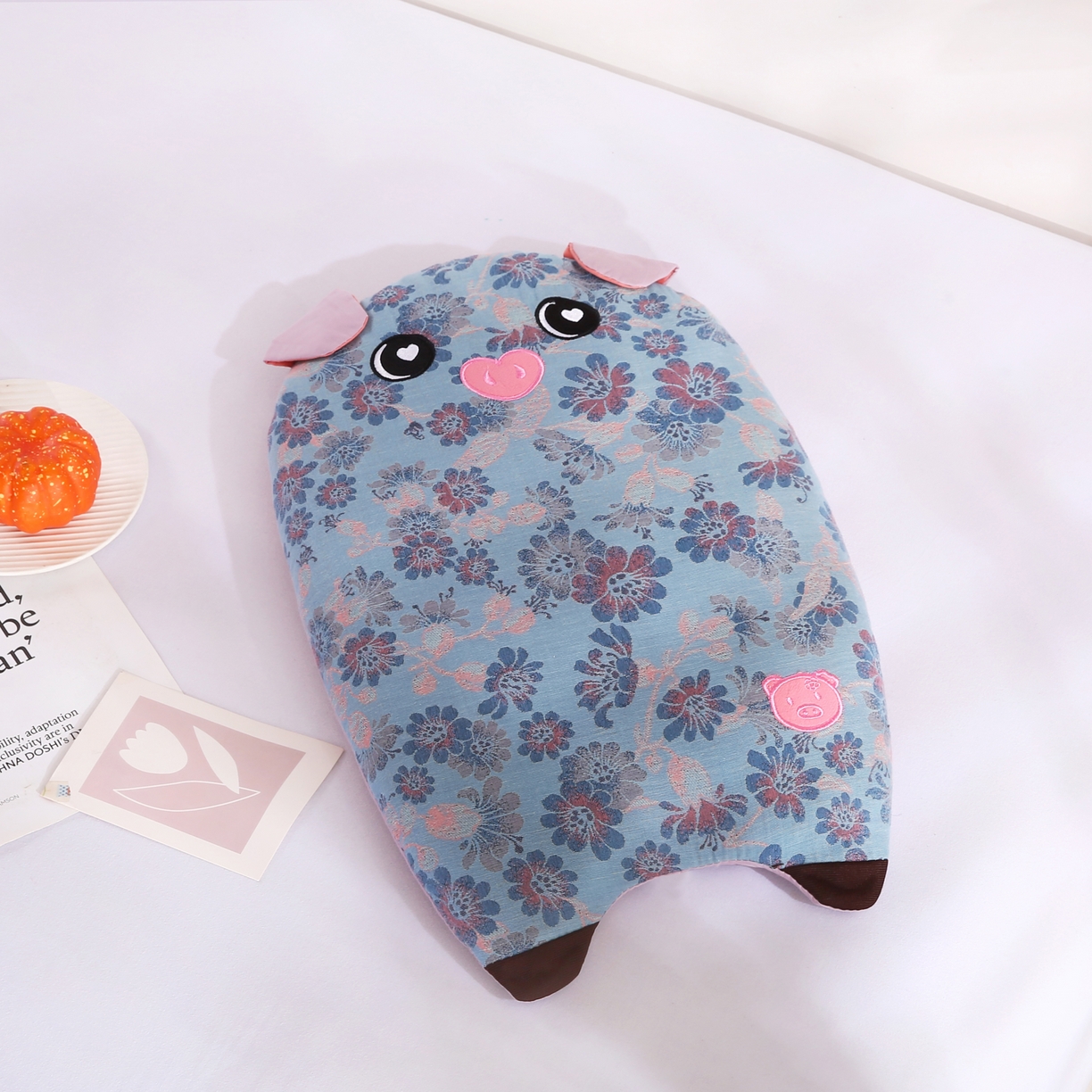 91家纺网 家纺一手货源 找家纺 贤内助家纺 2025新款全棉纯棉猪猪侠荞麦枕枕头枕芯保健枕护肩枕 猪猪侠—蓝 宽28x长53x高8-10/只