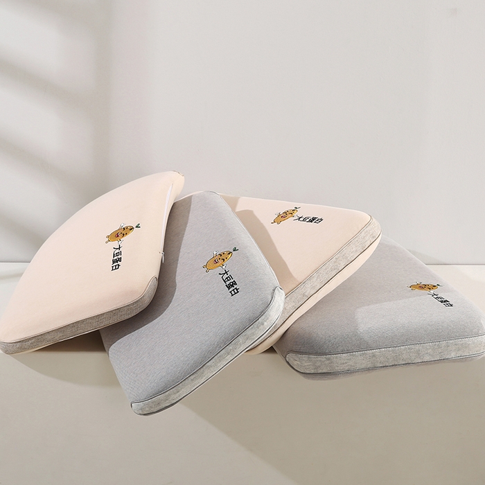 91家纺网 家纺一手货源 找家纺 （总）贤内助家纺 2025新款针织大豆蛋白儿童生物基枕枕芯枕头护肩枕保健枕