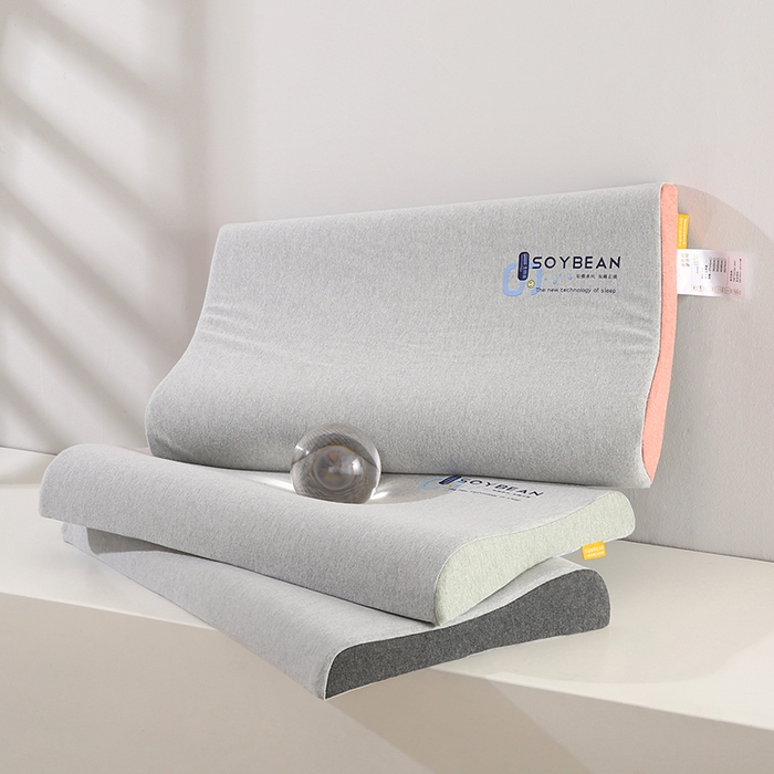 91家纺网 家纺一手货源 找家纺 （总）贤内助家纺 2025新款针织生物基波浪枕低枕枕芯枕头保健枕护肩枕