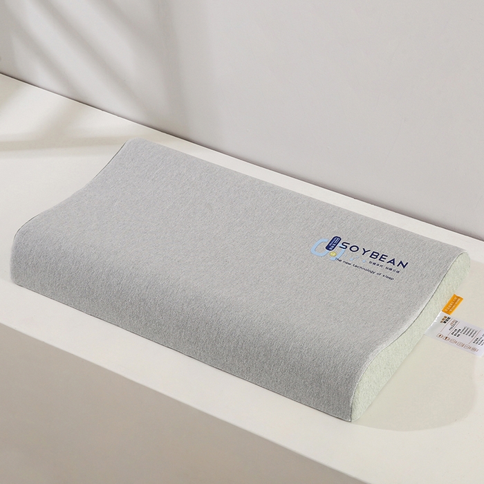 91家纺网 家纺一手货源 找家纺 贤内助家纺 2025新款针织生物基波浪枕低枕枕芯枕头保健枕护肩枕 生物基波浪枕—低枕绿边 35x60x5x8cm/只