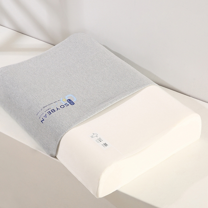 91家纺网 家纺一手货源 找家纺 贤内助家纺 2025新款针织生物基波浪枕高枕枕芯枕头护肩枕保健枕 生物基波浪枕—高枕粉边 40x60x10x12cm/只