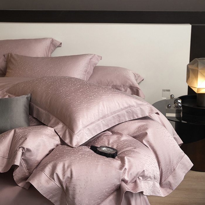 91家纺网 家纺一手货源 找家纺 （总）洽想家 2025新款长绒棉贡缎提花手工立体埋绳工艺四件套礼盒包装系列二