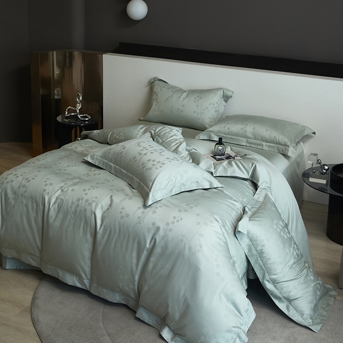 91家纺网 家纺一手货源 找家纺 （总）洽想家 2025新款长绒棉贡缎提花手工立体埋绳工艺四件套礼盒包装系列二