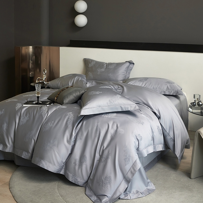 91家纺网 家纺一手货源 找家纺 （总）洽想家 2025新款长绒棉贡缎提花手工立体埋绳工艺四件套礼盒包装系列二