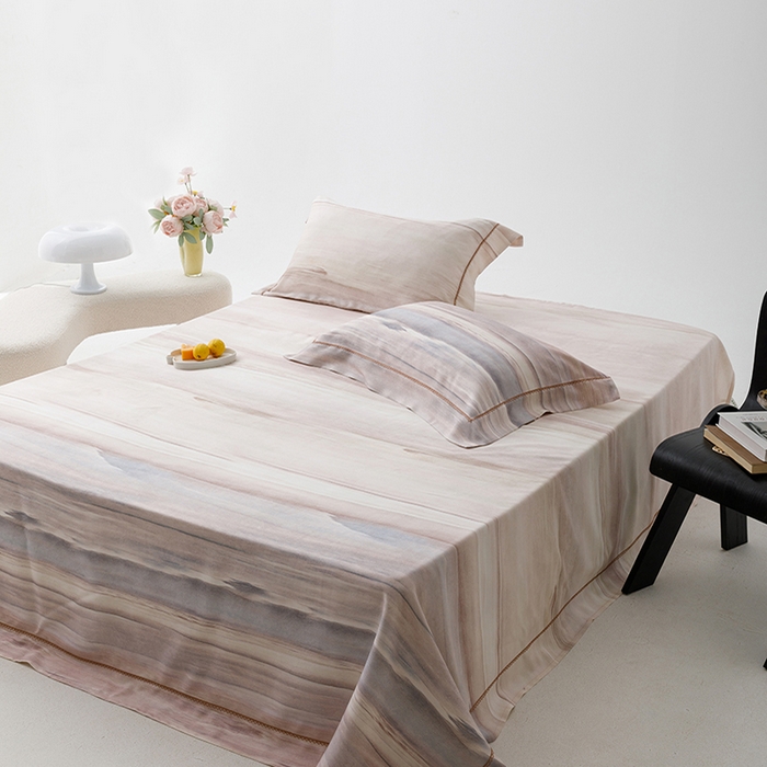 91家纺网 家纺一手货源 找家纺 洽想家 2025新款100%纯竹纤维凉席竹席冰丝席三件套空调席凉感席竹纤维软席子三件套 大理 咖