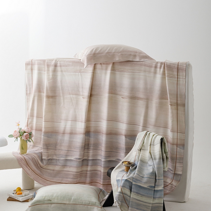 91家纺网 家纺一手货源 找家纺 洽想家 2025新款100%纯竹纤维凉席竹席冰丝席三件套空调席凉感席竹纤维软席子三件套 大理 咖