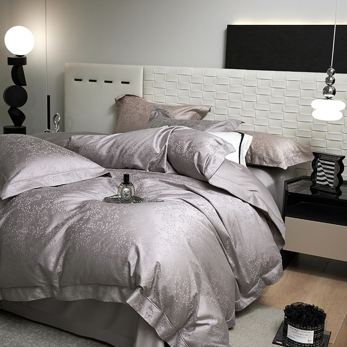 91家纺网 家纺一手货源 找家纺 （总）洽想家 2025新款长绒棉贡缎提花手工立体埋绳工艺四件套礼盒包装系列二