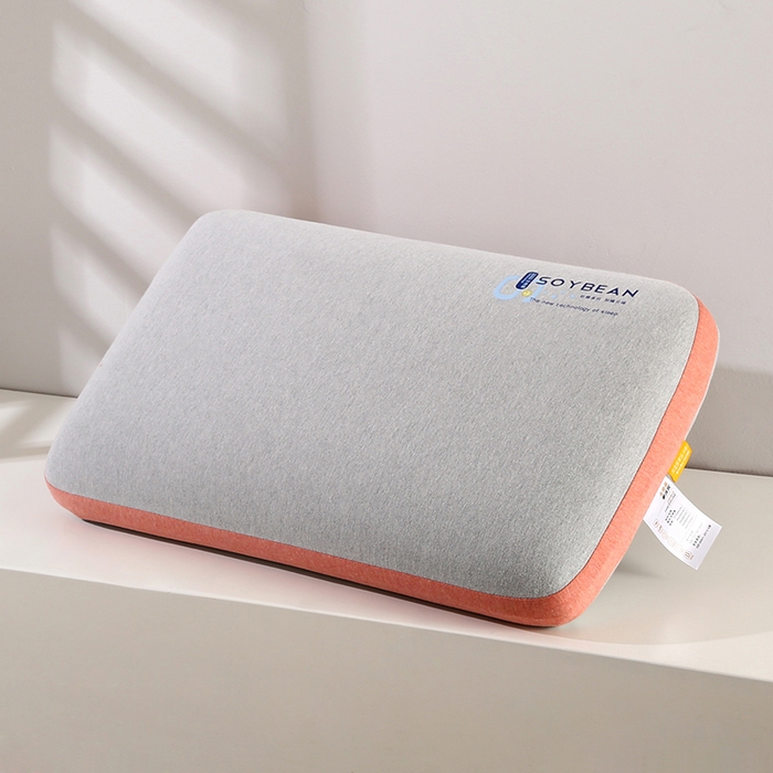 91家纺网 家纺一手货源 找家纺 贤内助家纺 2025新款针织生物基面包枕枕芯枕头保健枕护肩枕 生物基面包枕—粉边 40x70x13cm/只