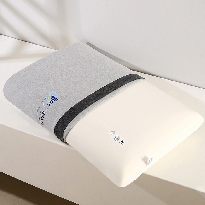 91家纺网 家纺一手货源 找家纺 贤内助家纺 2025新款针织生物基面包枕枕芯枕头保健枕护肩枕 生物基面包枕—黑边 40x70x13cm/只