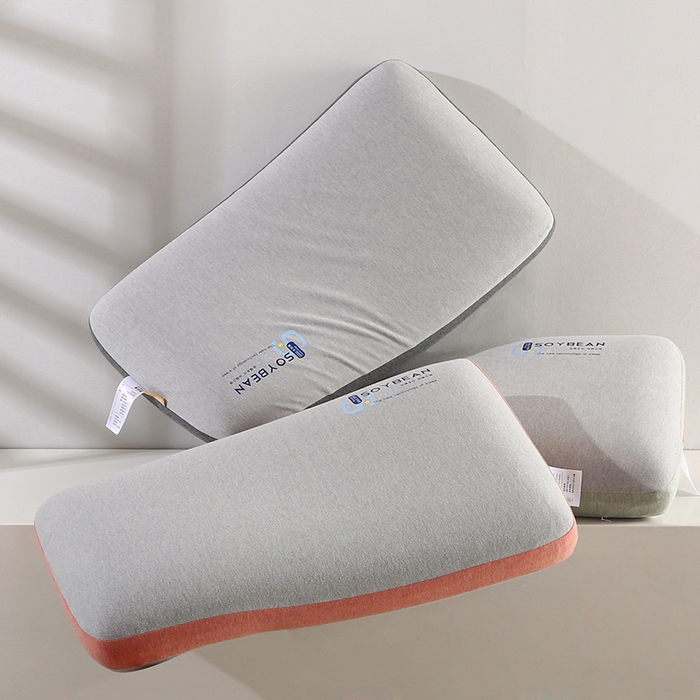 91家纺网 家纺一手货源 找家纺 贤内助家纺 2025新款针织生物基面包枕枕芯枕头保健枕护肩枕 组合图仅供参考 40x70x13cm/只