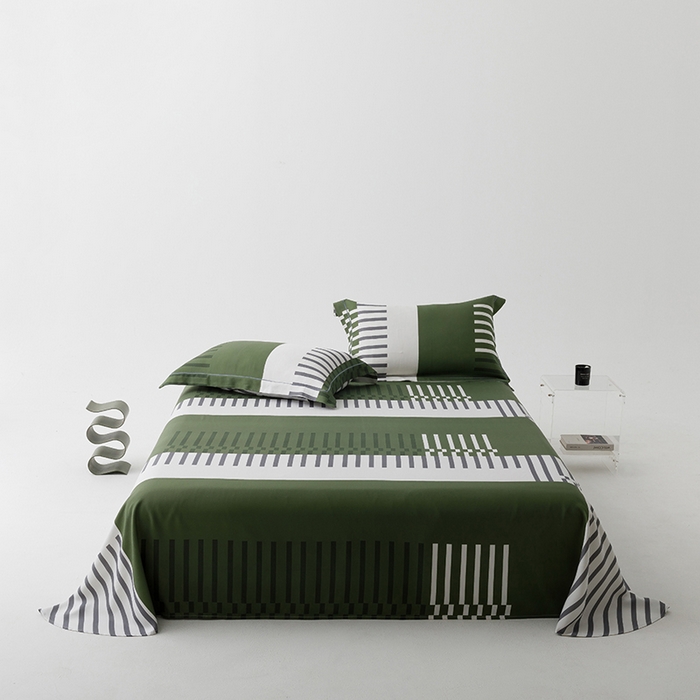 91家纺网 家纺一手货源 找家纺 洽想家 2025新款100%纯竹纤维凉席竹席冰丝席三件套空调席凉感席竹纤维软席子三件套 元素 牛油果绿