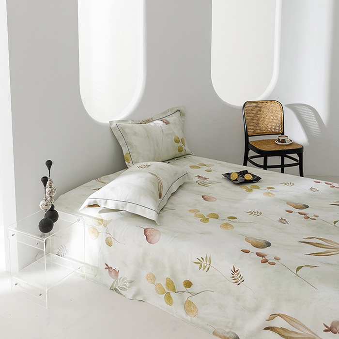 91家纺网 家纺一手货源 找家纺 洽想家 2025新款100%纯竹纤维凉席竹席冰丝席三件套空调席凉感席竹纤维软席子三件套 福禄绿