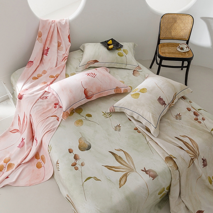 91家纺网 家纺一手货源 找家纺 洽想家 2025新款100%纯竹纤维凉席竹席冰丝席三件套空调席凉感席竹纤维软席子三件套 福禄绿