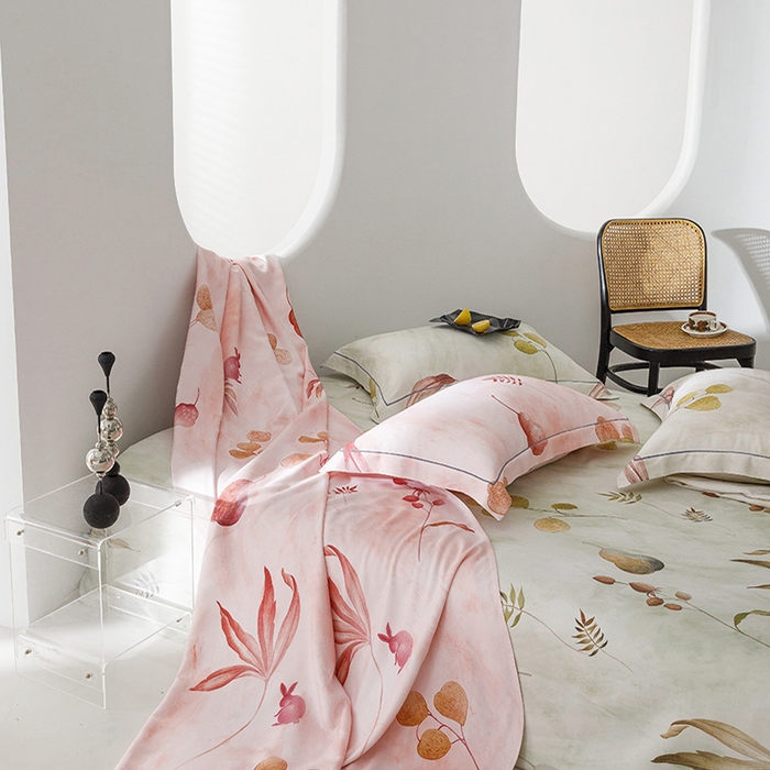 91家纺网 家纺一手货源 找家纺 洽想家 2025新款100%纯竹纤维凉席竹席冰丝席三件套空调席凉感席竹纤维软席子三件套 福禄绿