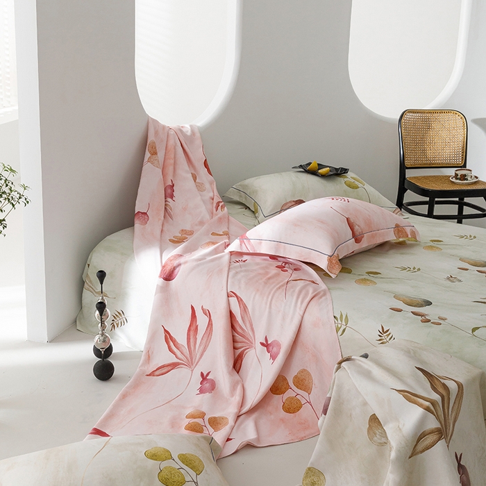 91家纺网 家纺一手货源 找家纺 洽想家 2025新款100%纯竹纤维凉席竹席冰丝席三件套空调席凉感席竹纤维软席子三件套 福禄绿