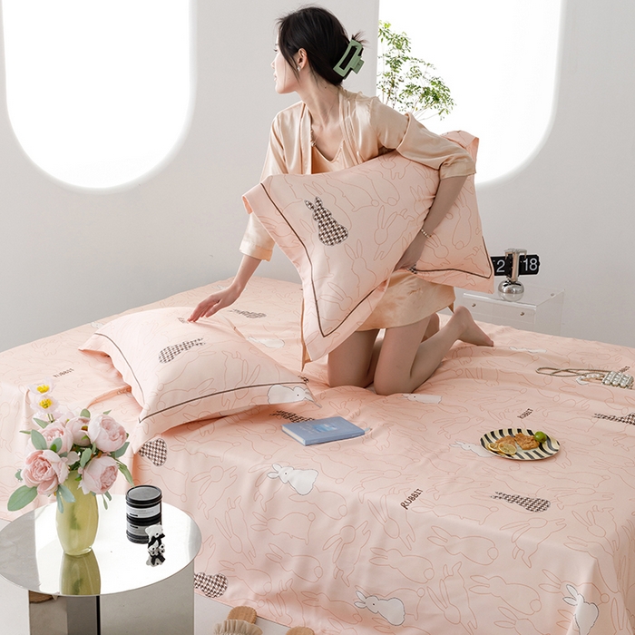 91家纺网 家纺一手货源 找家纺 洽想家 2025新款100%纯竹纤维凉席竹席冰丝席三件套空调席凉感席竹纤维软席子三件套 宝贝免粉