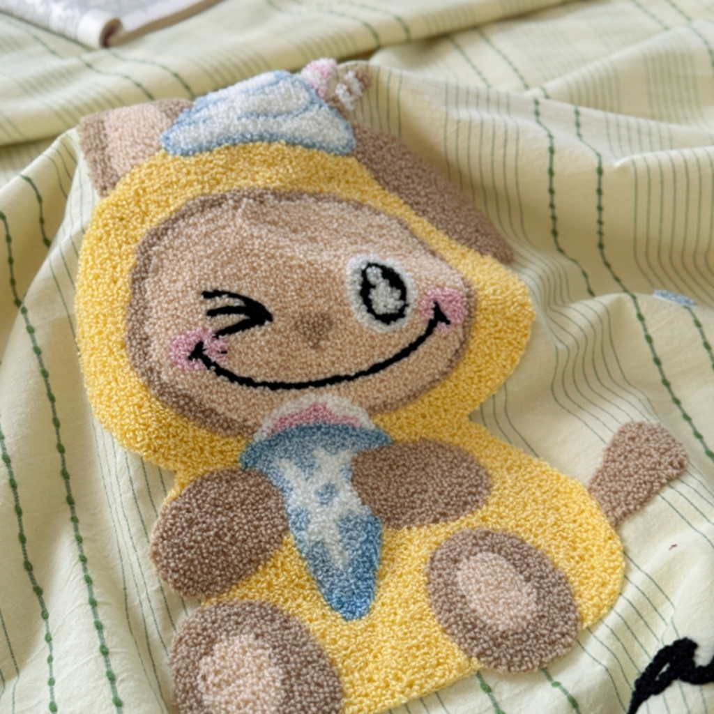 91家纺网 家纺一手货源 找家纺 （总）柚子YOUTH 2025新款水洗棉提花毛巾绣夏被四件套